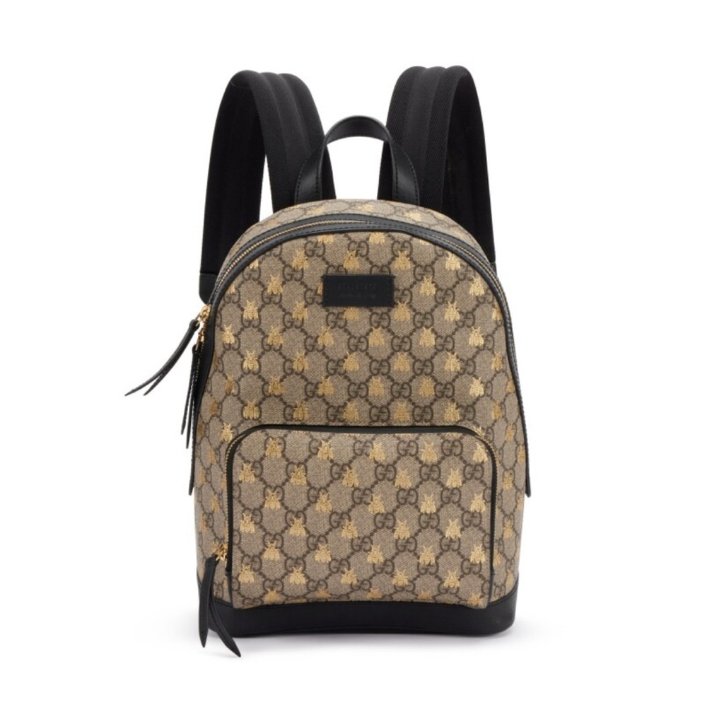 Gucci Supreme Gold Bees Small Backpack